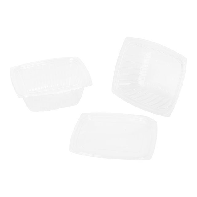 Containers, Deli, 32 Ounce, Plastic, Clear, Rectangle, with Lid, 32 Ounce,1 - 200 COUNT