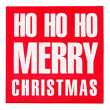 Napkins, Lunch, 3-Ply, Ho Ho Ho, 13 x 13 Inch,1 - 500 COUNT