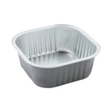 Cups, Baking, 10 Ounce 4.25 x 4.25 x 1.5 Inch, Aluminum, Gray, Square,1 - 100 COUNT