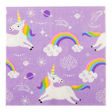 Napkins, Lunch, 3-Ply, Magical Unicorn, 13 x 13 Inch,1 - 500 COUNT