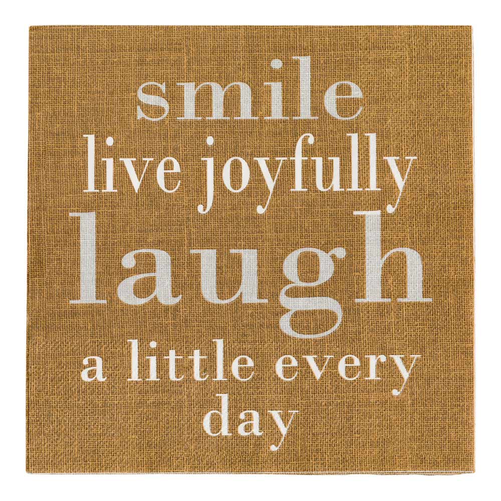 Napkins, Lunch, 3-Ply, Live Joyfully, 13 x 13 Inch,1 - 500 COUNT