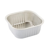 Cups, Baking, 10 Ounce 4.25 x 4.25 x 1.5 Inch, Aluminum, White, Square,1 - 100 COUNT