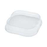 Lids, Dome, 4.5 x 4.5 x 1 Inch, Plastic, Clear, Square, Fits 10 Ounce Aluminum Baking Cups,1 - 100 COUNT
