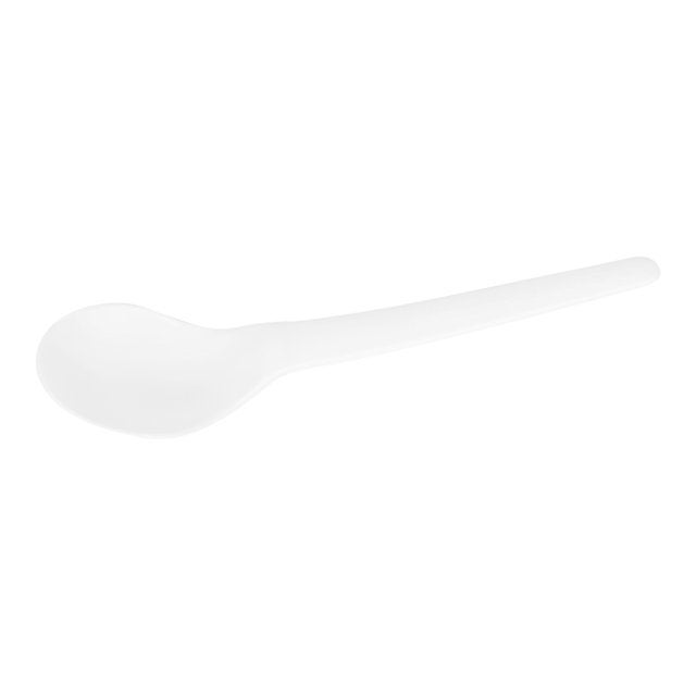 Spoons, Soup, Plantware, Plastic, White, 6 Inch, Renewable & Compostable, 00644632903188, 6 Linear Inch,20 - 50 COUNT