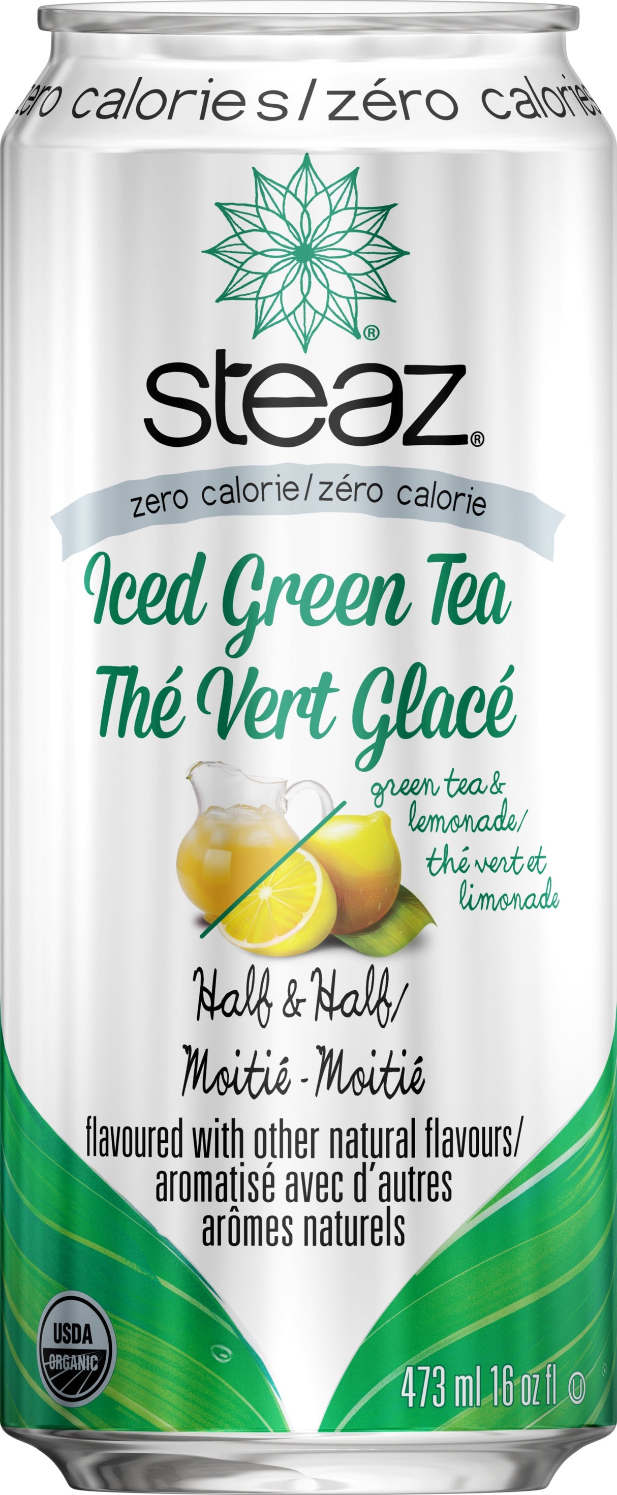 Tea, Green Tea, Half & Half, Single-Serve,12 - 16 FLUID
