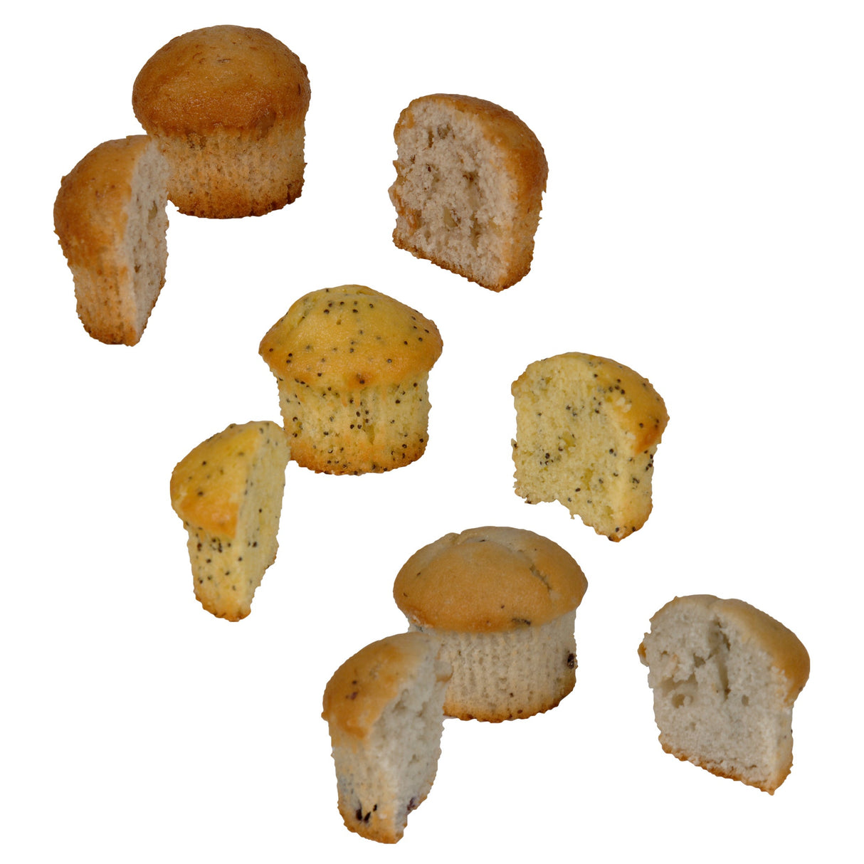 Muffins, Mini, Assorted, 0.9 Ounce,3 - 54 COUNT