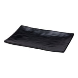 Plates, Medium, Voga Japonais Melamine, 9.75 x 6.75 x 1 Inch, Black Faux Slate, Rectangular,1 - 4 COUNT