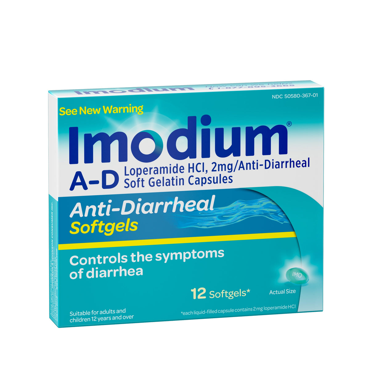 Medicine, Anti-Diarrheal, Softgels,48 - 12 COUNT