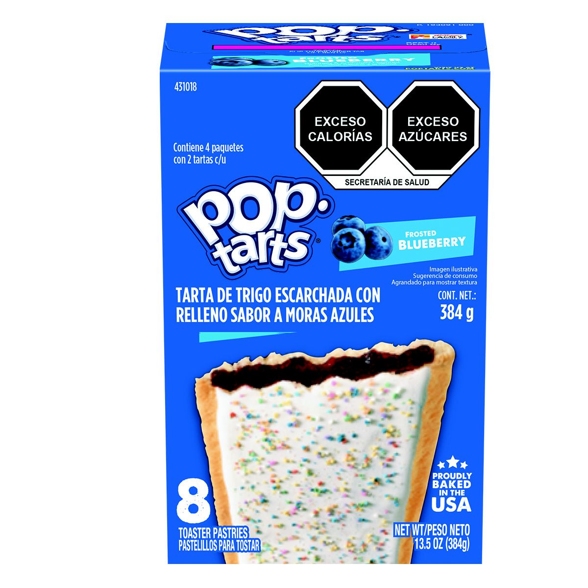 Toaster Pastries, Frosted Blueberry, 2 Individually Wrapped,12 - 8 COUNT