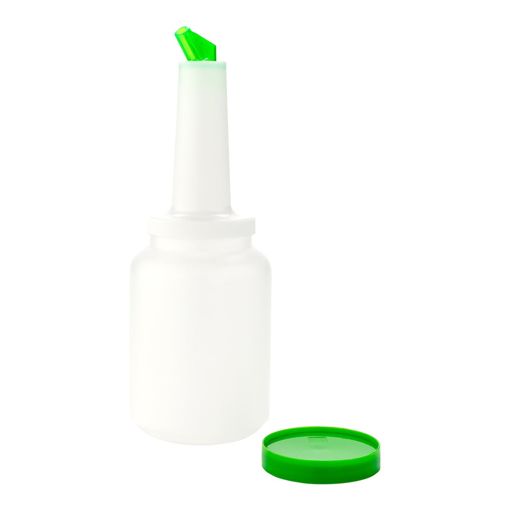 Pourer, Bar Lux, 2 Quart, Plastic, with Green Spout & Lid, 2 Quart,1 - 1 EACH