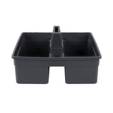 Caddy, Cleaning, 15.25 x 13.25 x 6.75 Inch, 2-Compartment, Black, Plastic, with Handle,1 - 1 EACH