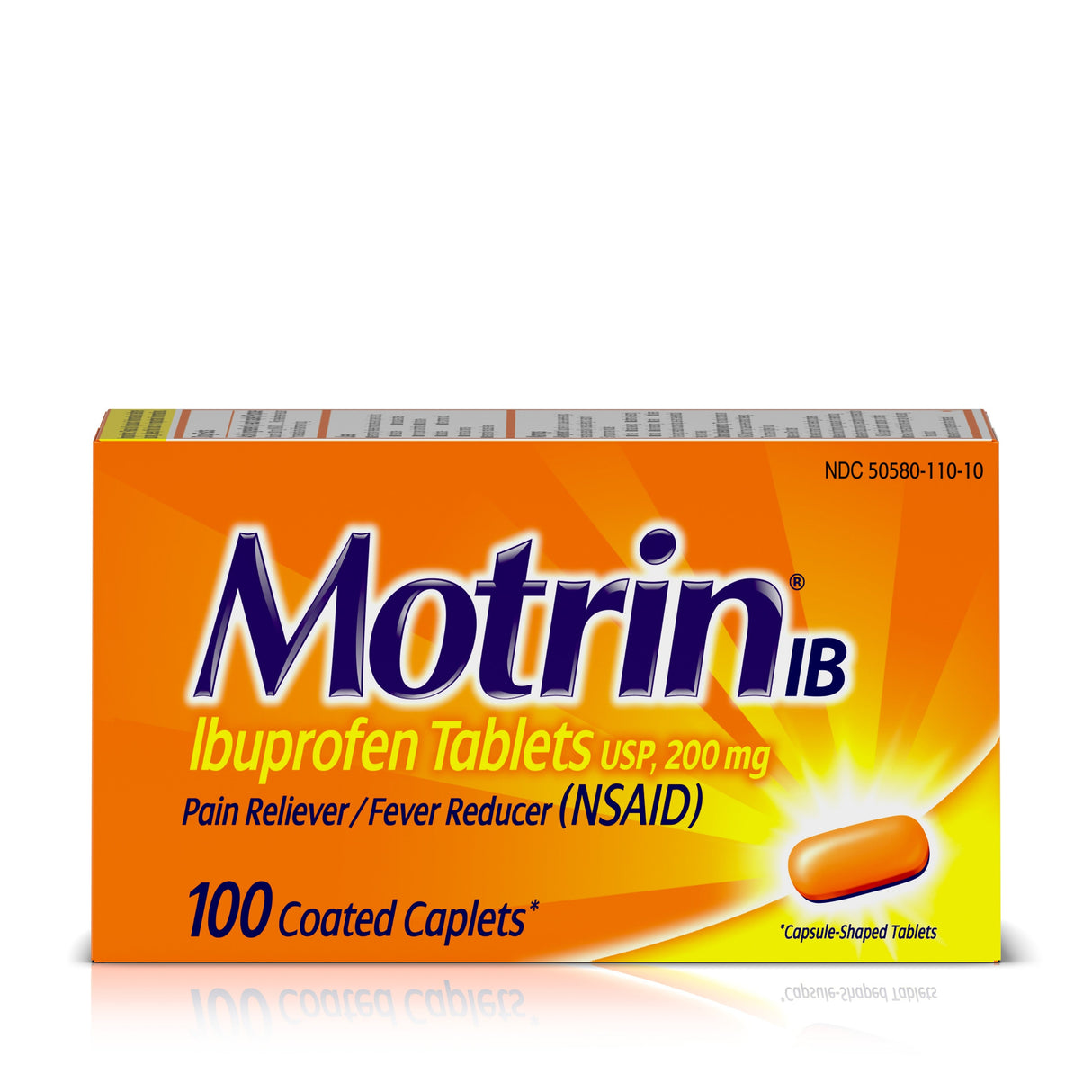 Medicine, Ibuprofen, Caplets,48 - 100 COUNT