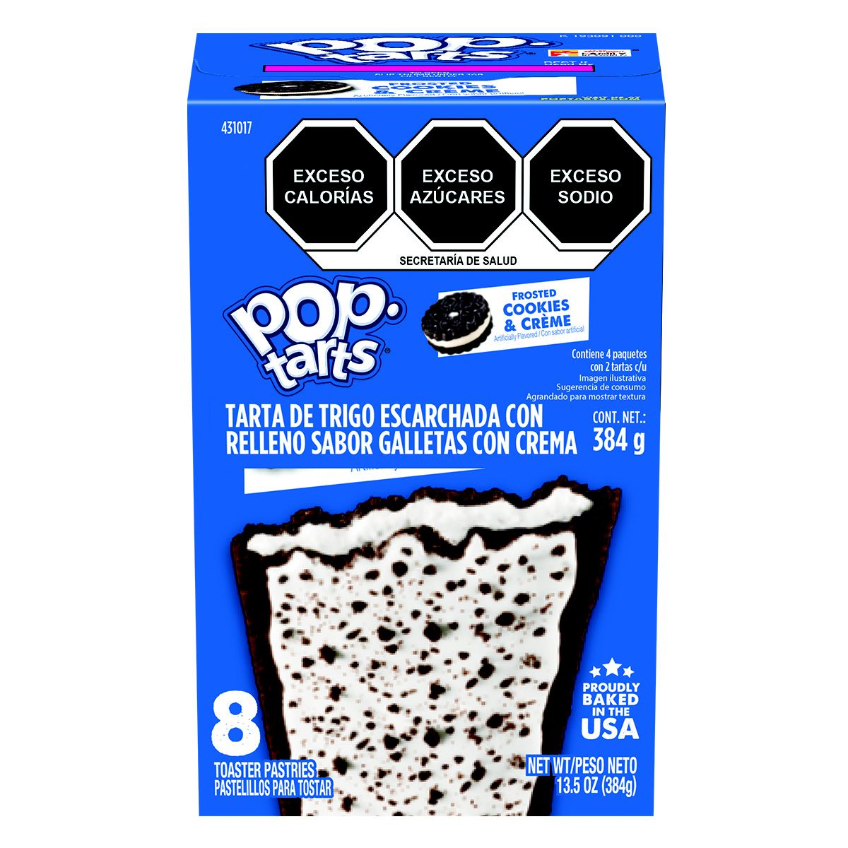 Toaster Pastries, Cookies & Creme, 2 Individually Wrapped,12 - 8 COUNT