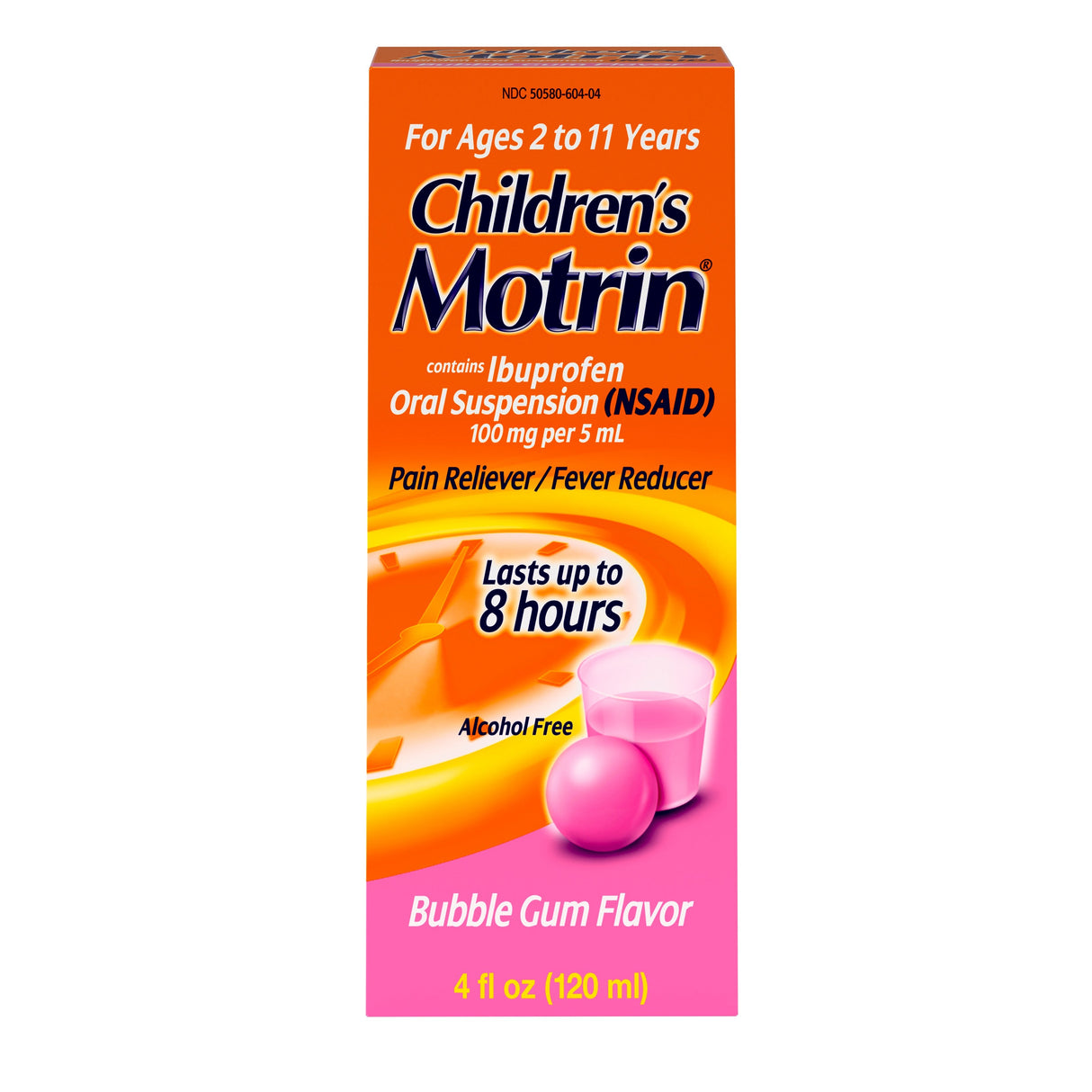 Medicine, Ibuprofen, Oral Suspension, Bubble Gum Flavor,36 - 4 OUNCE