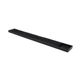 Drain Mat, Bar, Bar Lux 23.75 x 3 x 0.75 Inch, Black, Rubber, No Spill, with Drink Compartment,1 - 1 EACH
