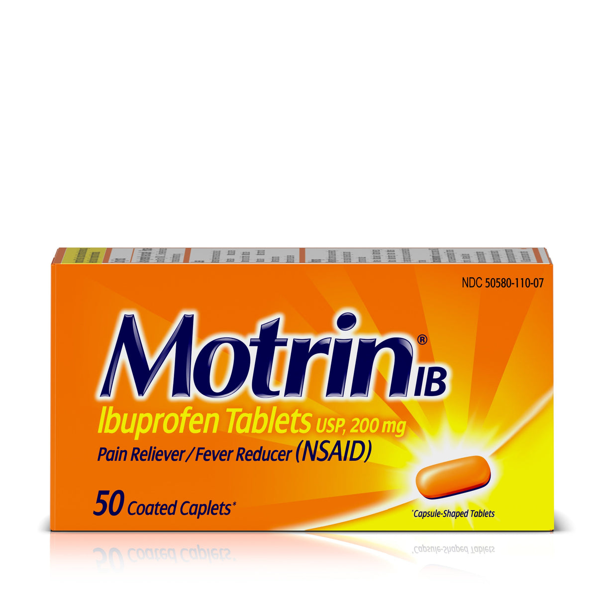 Medicine, Ibuprofen, Caplets,48 - 50 COUNT