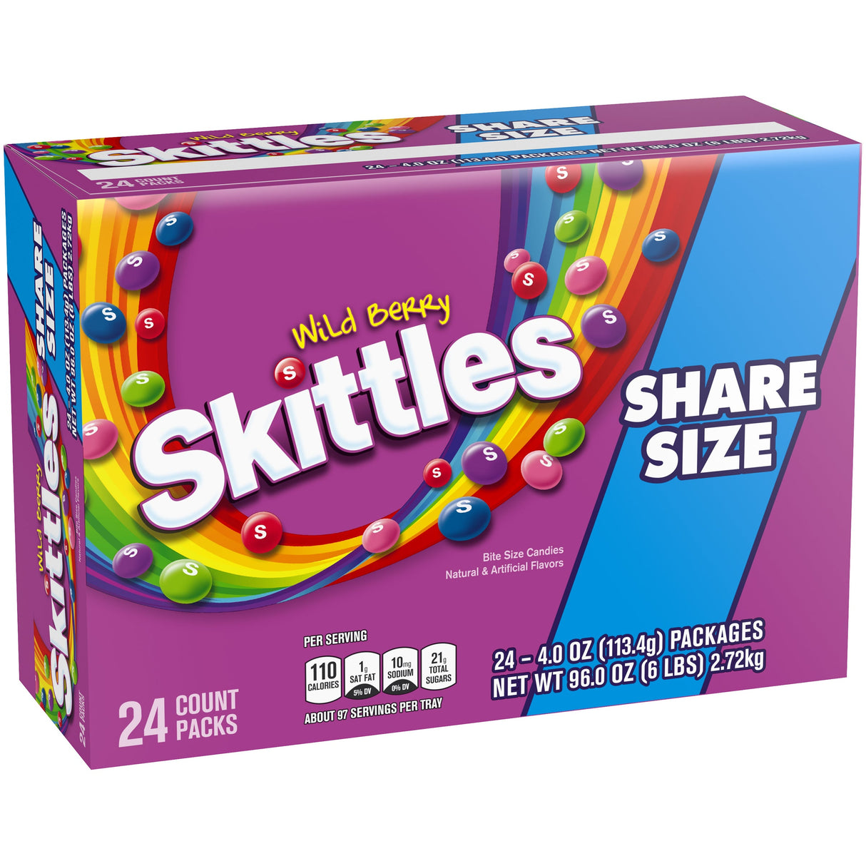 Candy, Wild Berry, Share Size, 4 Ounce,6 - 24 COUNT