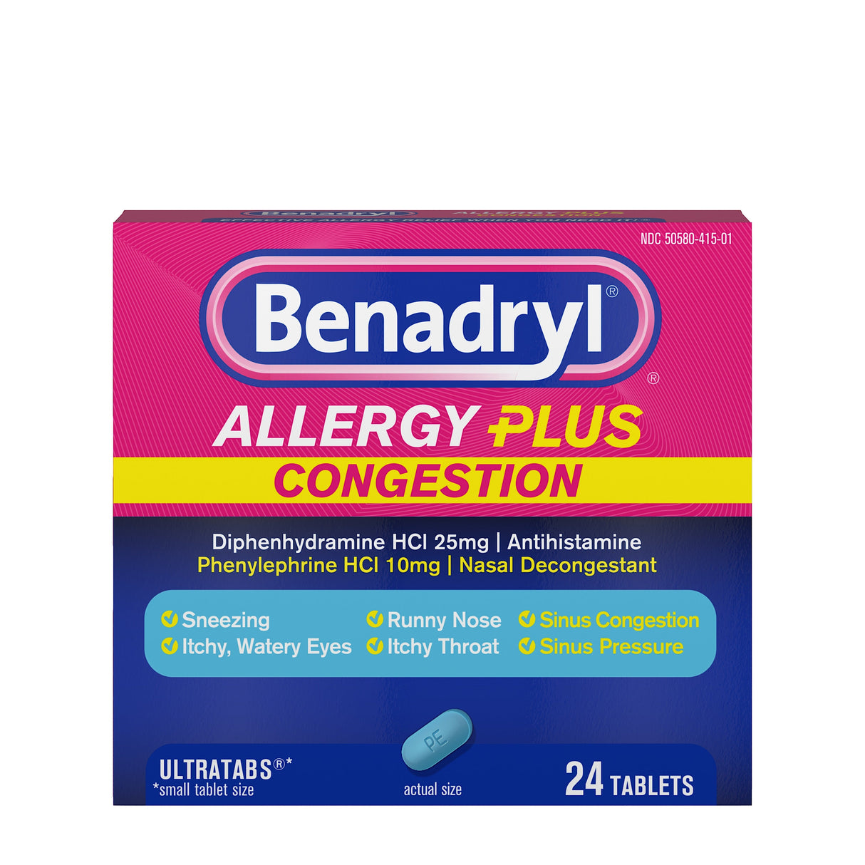Supplements, Allergy, plus Congestion, Tablets,24 - 24 COUNT