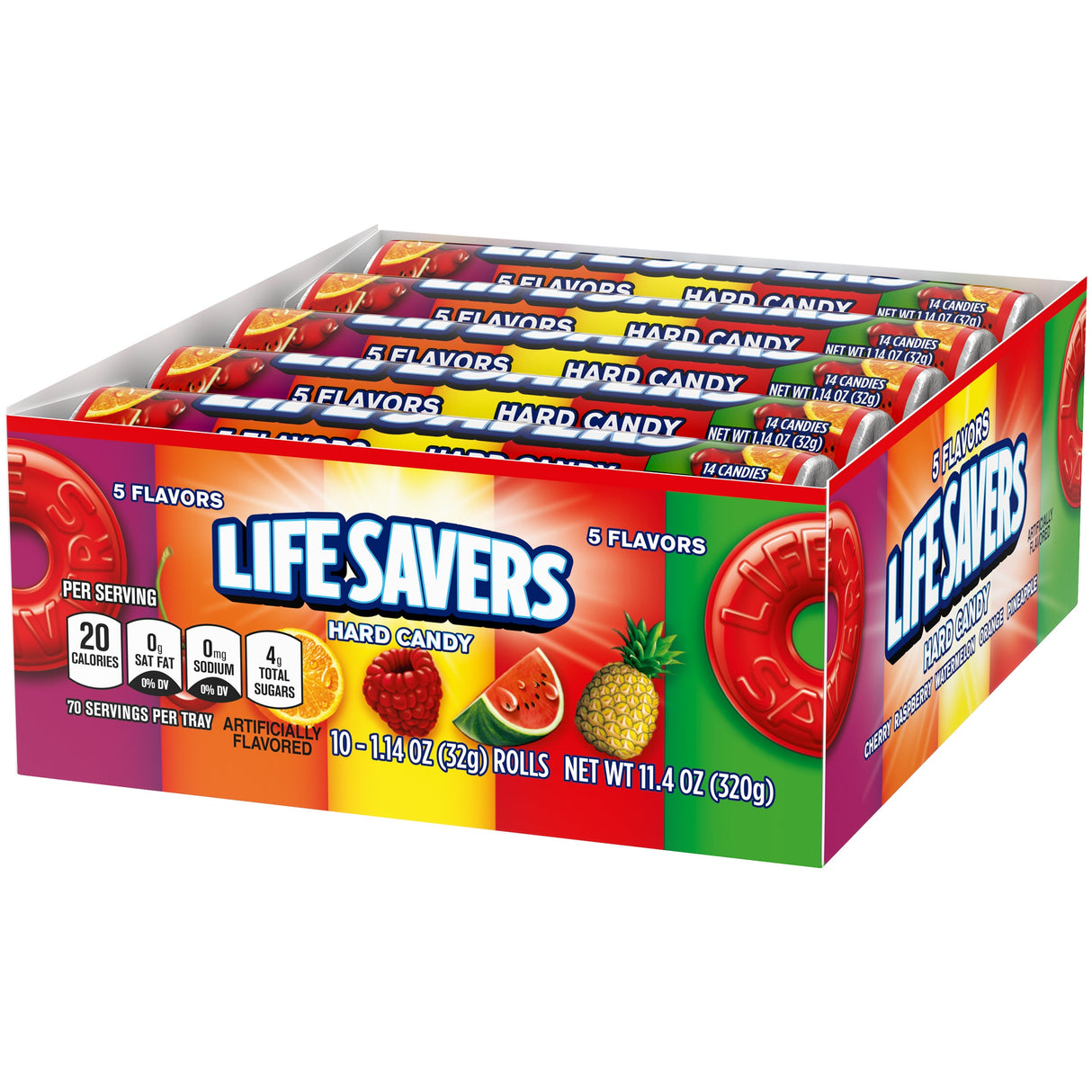 Candy, Hard, 5-Flavor, 1.14 Ounce,15 - 20 COUNT