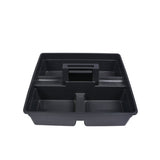 Caddy, Cleaning, 16 x 10.5 x 7 Inch, 3-Compartment, Black, Plastic, with Handle,1 - 1 EACH