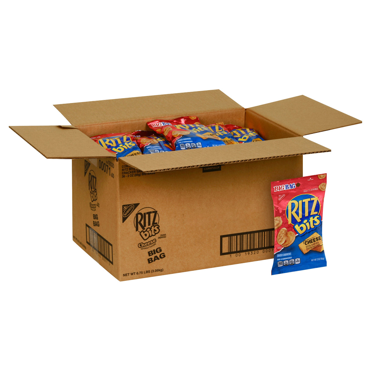 Crackers, Sandwich, Cheese, Big-Bag,36 - 3 OUNCE
