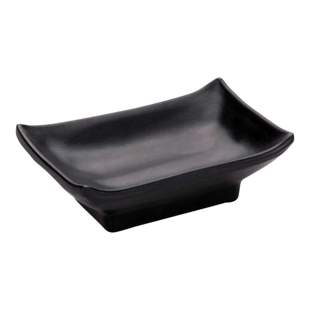 Dishes, Sauce, Voga Japonais Melamine, 1 Ounce, Black, Rectangular,1 - 10 COUNT