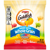 Crackers, Goldfish, Cheddar, Rainbow Color, Whole Grain, Single-Serve,300 - 0.75 OUNCE