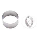 Ring Mold, Pastry, Pastry Tek 3 x 1.6 Inch, Round, Stainless Steel, with Press,1 - 1 EACH