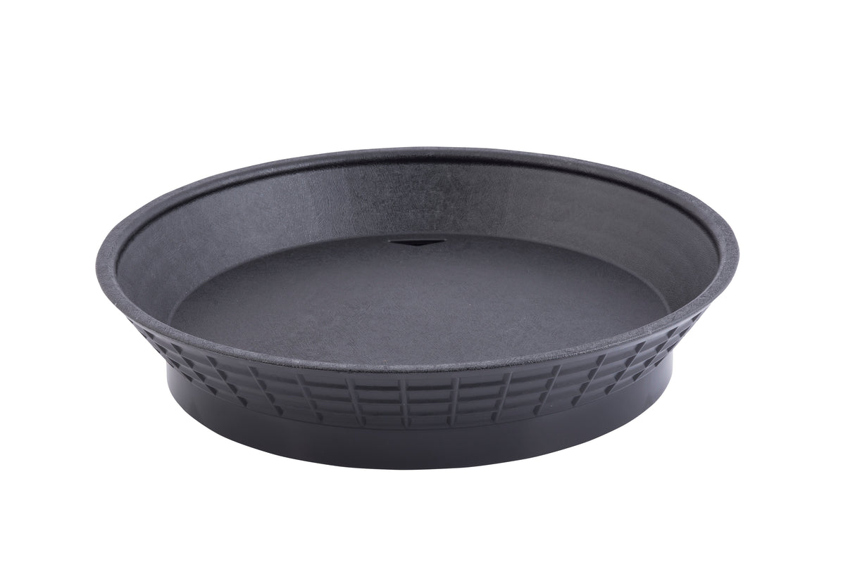 Platters, Diner, 10.5 Inch, Plastic, Black, with Base,12 - 1 EACH
