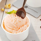 Spoons, Dessert, Petal, Heavyweight Plastic, Fashion Grey, 4.5 Inch, 4.5 Linear Inch,1 - 500 COUNT