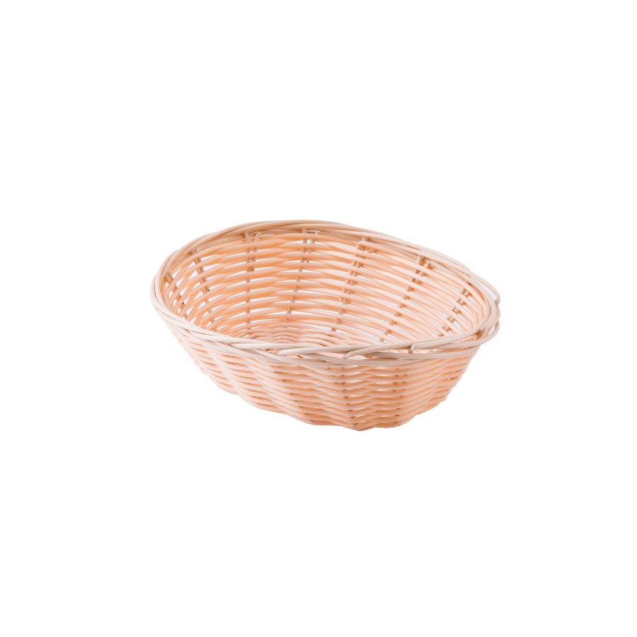 Baskets, Woven, 7 x 5 x 2 Inch, Oval, Natural, Polypropylene,1 - 12 COUNT