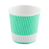 Cups, Hot, 8 Ounce, Paper, Light Green, Ripple Wall,1 - 500 COUNT