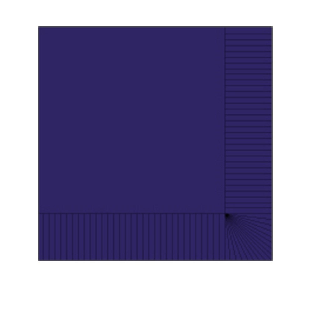 Napkins, Beverage, 2-Ply, Purple, 10 x 10 Inch,1 - 1000 COUNT