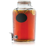 Beverage Dispenser, Rustic Country, Glass, with Chalkboard,1 - 1 EACH