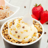 Spoons, Dessert, Petal, Heavyweight Plastic, Pearl White, 4.5 Inch, 4.5 Linear Inch,1 - 500 COUNT