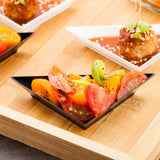 Plates, Triangolo Appetizer, 4 Inch, Plastic, Black, Soft Triangle, Heavyweight, 4 Linear Inch,1 - 100 COUNT