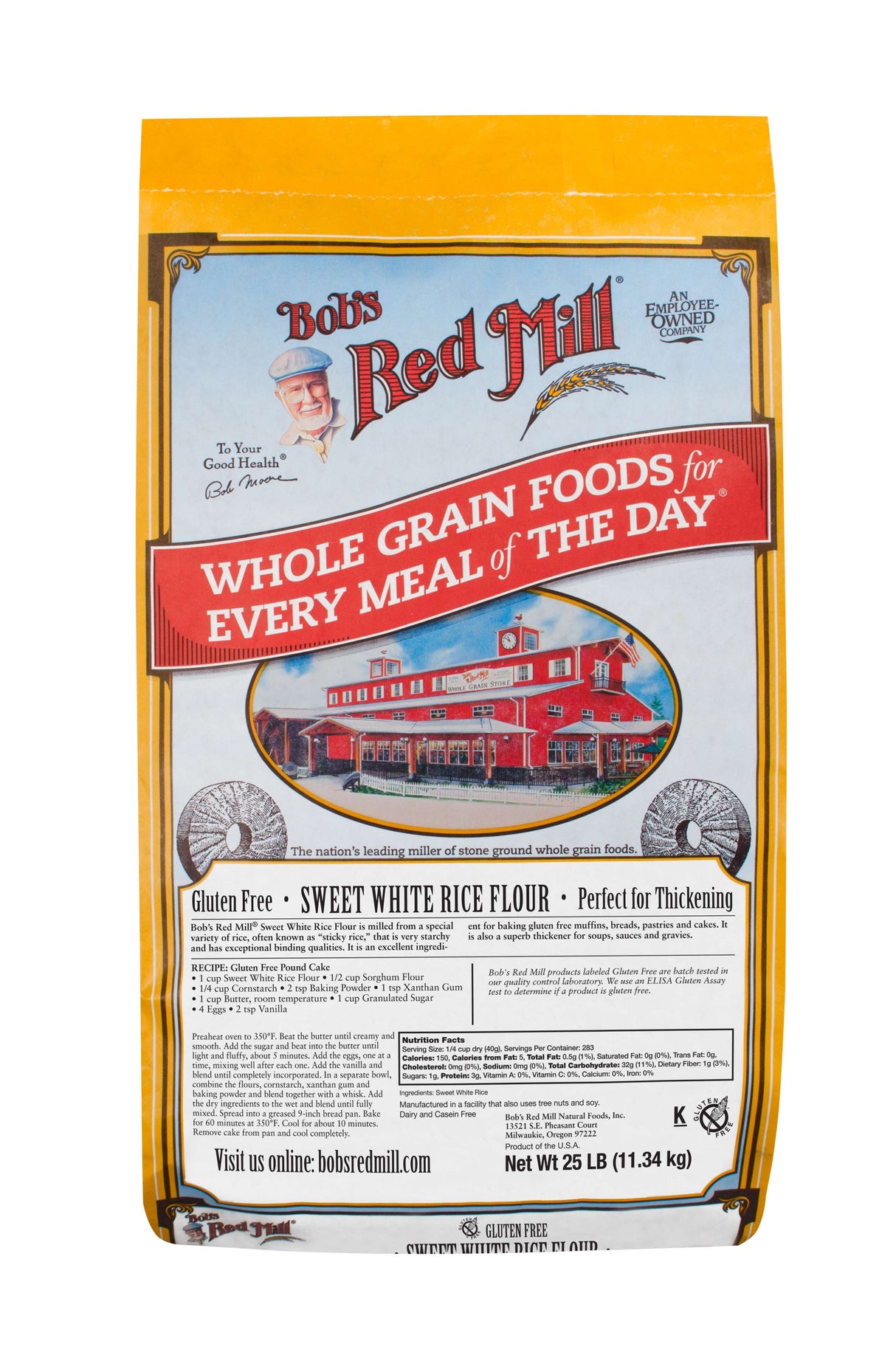 Rice Flour, Sweet White, Bulk,1 - 25 POUND