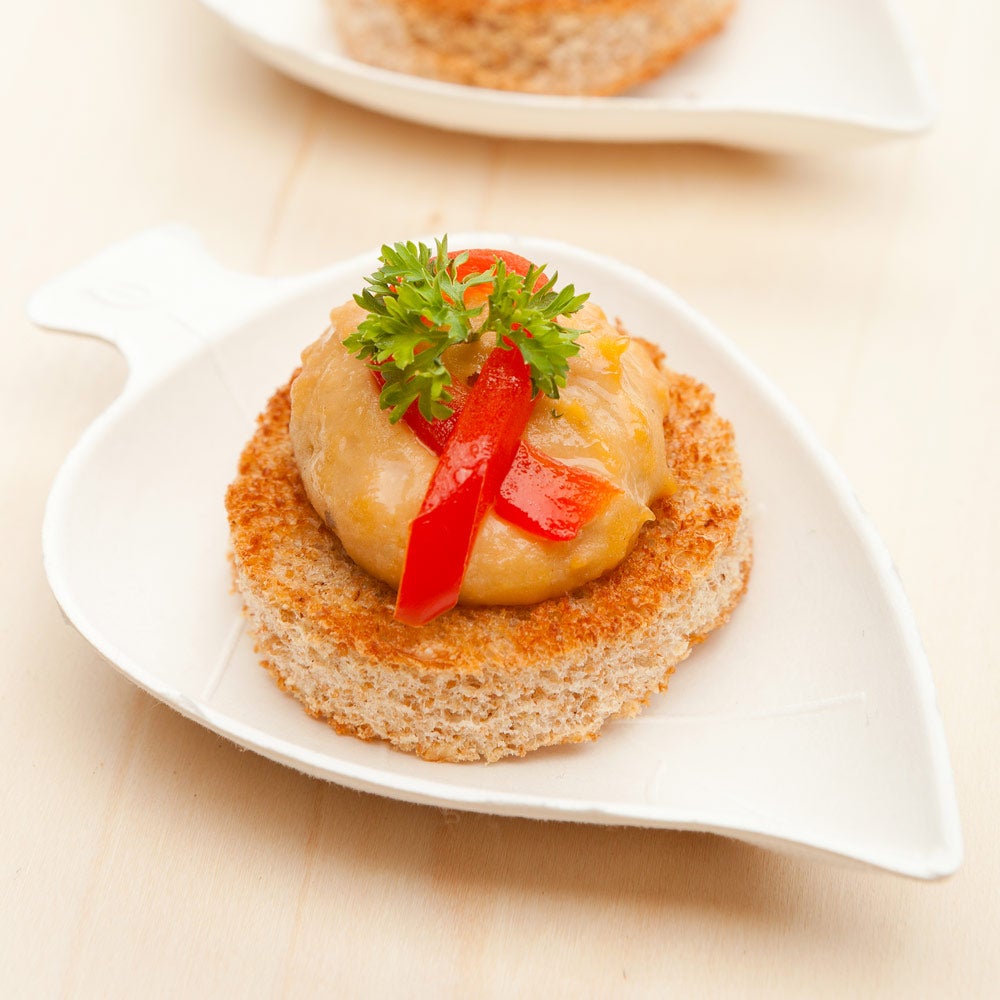 Dishes, Tasting, Bagasse, White, Leaf-Shaped,1 - 100 COUNT