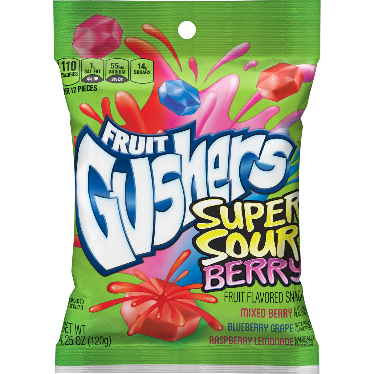 Snacks, Fruit, Super Sour Berry, Single Serve, 4.25 Ounce,6 - 8 COUNT