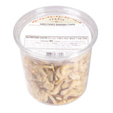 Banana, Chips, Dried, in Deli Cup,12 - 8 OUNCE