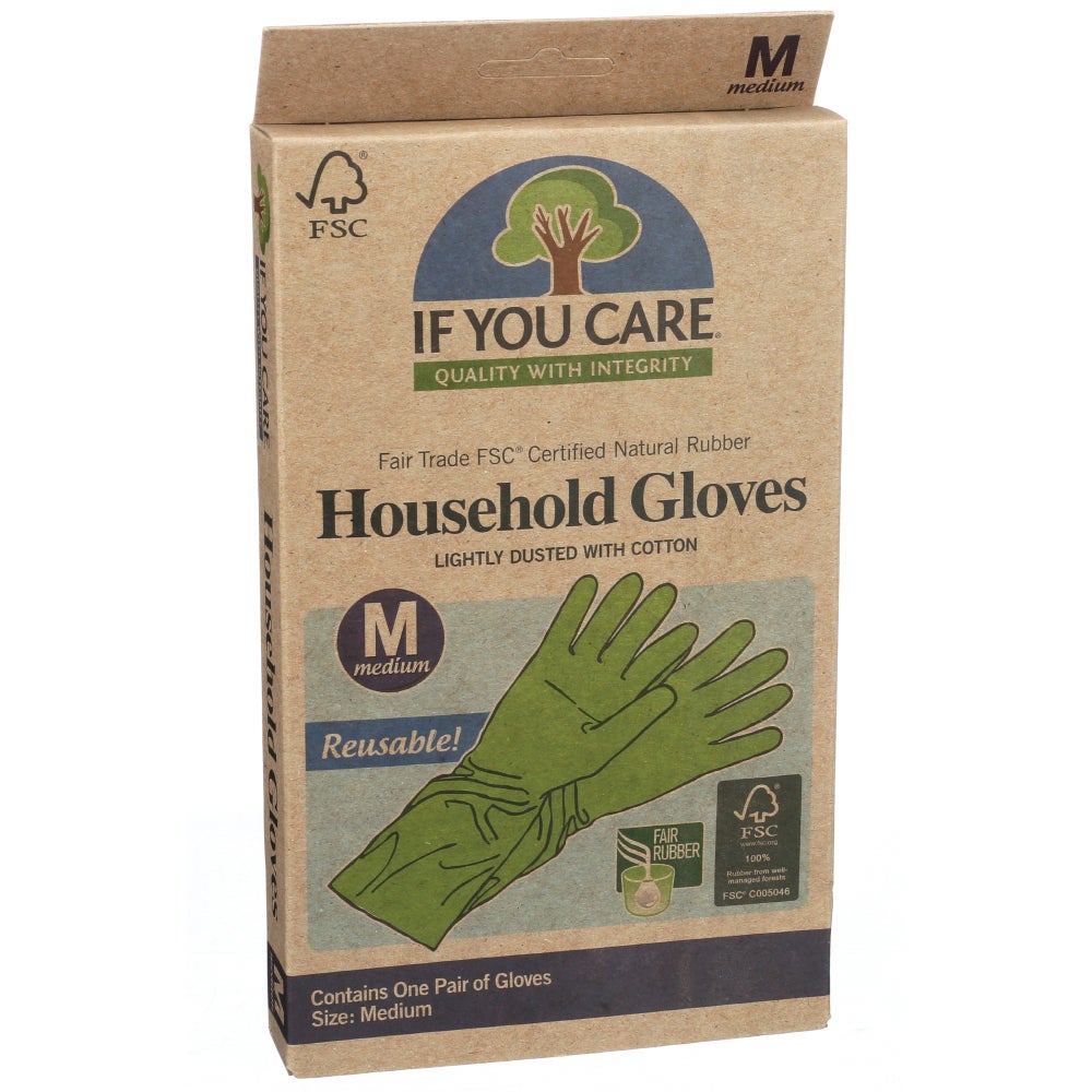 Gloves, Latex Household, Medium,12 - 2 PIECE