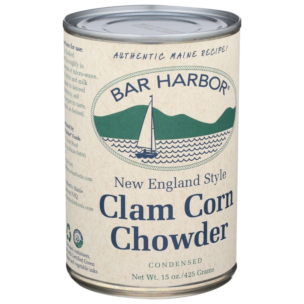 Chowder, Clam Corn, New England Style, Condensed,6 - 15 OUNCE