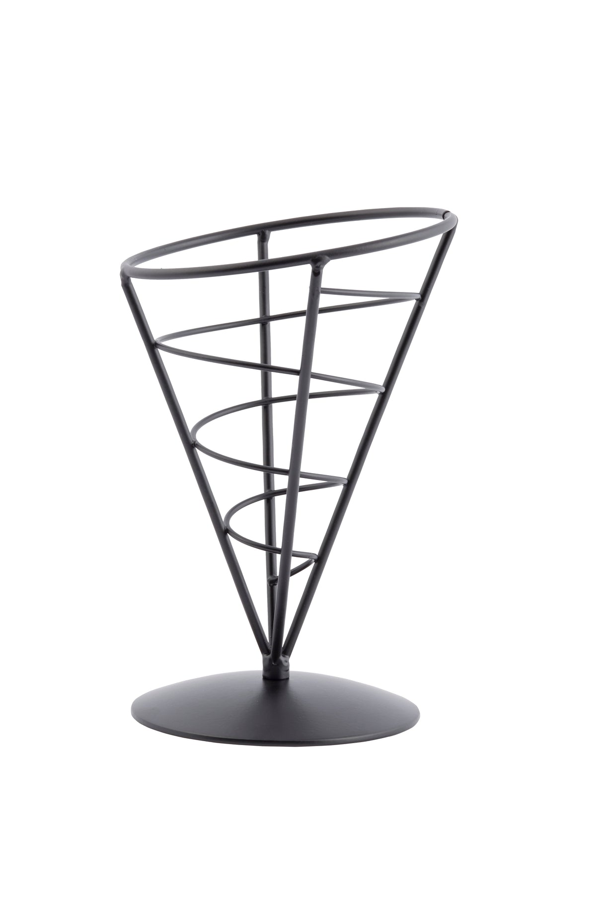 Cones, Appetizer, 5 x 7 Inch, Black, Metal,1 - 1 EACH