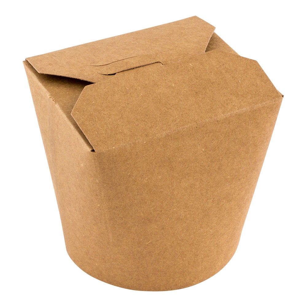 Containers, Noodle Take-Out, 26 Ounce, Paper, Kraft, Round, 26 Ounce,1 - 200 COUNT