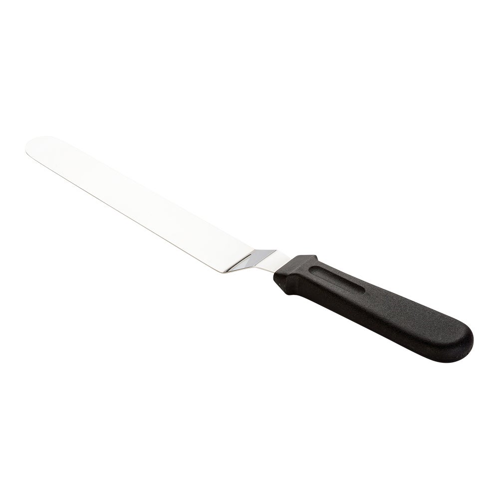 Spatula, Offset, Met Lux, 12.5 x 1.25 x 0.75 Inch, Stainless Steel, with Black Plastic Handle & 8 Inch Blade,1 - 1 EACH