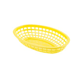 Baskets, Serving, 9.38 x 6 Inch, Oval, Yellow, Polyethylene,36 - 1 EACH