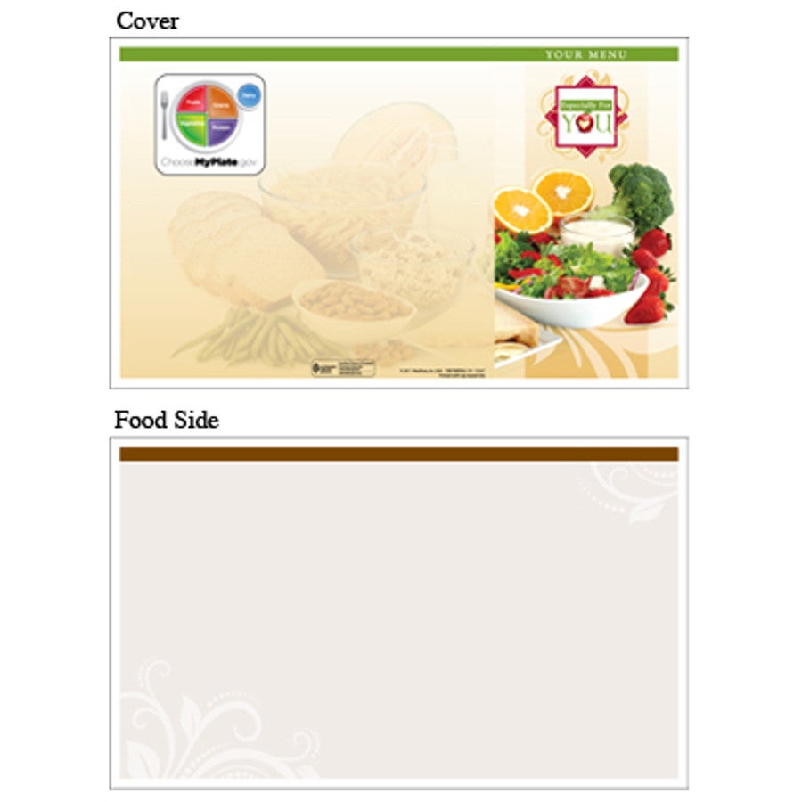 Menu Jackets, 8.5 x 14 Inch, Brown, Blank, Especially-for-You,1 - 250 COUNT