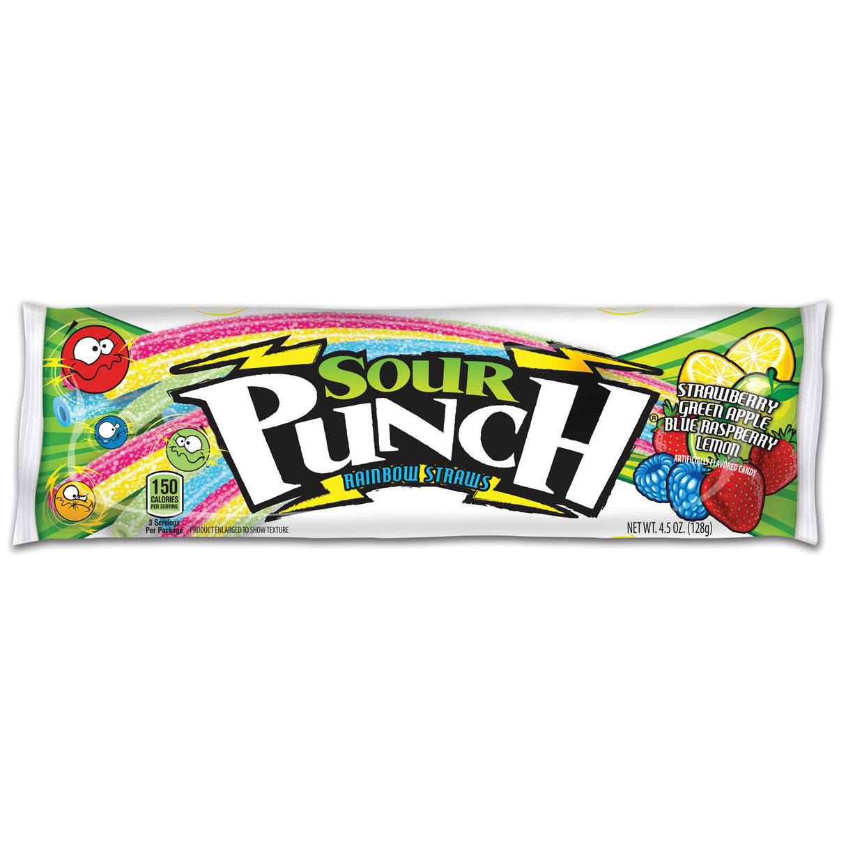 Candy, Rainbow, Straws,24 - 4.5 OUNCE