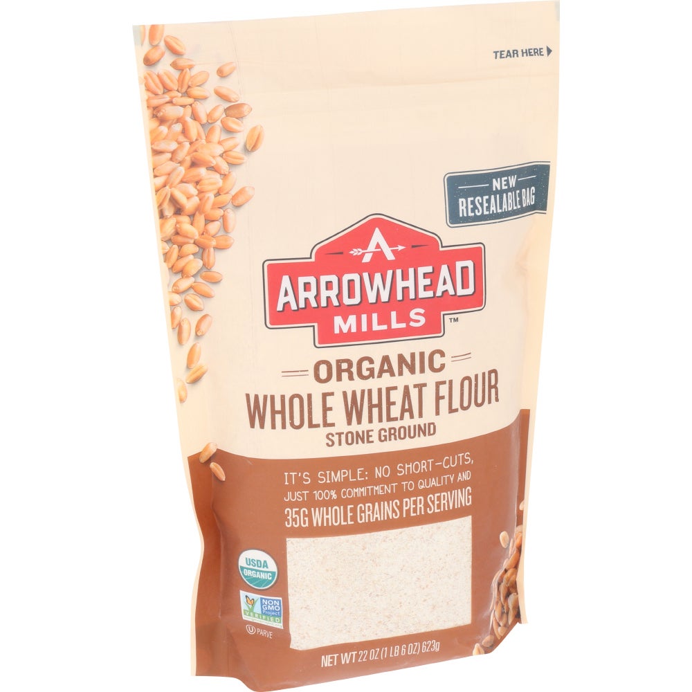 Flour, Whole Wheat, Stone Ground, Organic,6 - 22 OUNCE