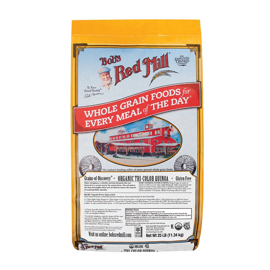 Quinoa, Tri-Color, Organic,1 - 25 POUND